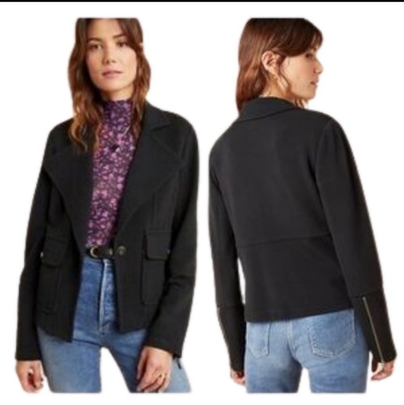 Anthropologie Sylvia Surin Ponte Knit Blazer Jacket - Picture 10 of 11